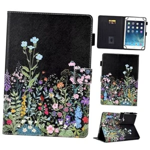 Universal 10 10.1 inch Android Tablet Case, Multi-Angle Viewing Stand Flowers - Picture 1 of 8