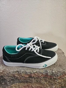 Größe 4,5 Herren Größe 6 DAMEN UNISEX CONVERSE schwarz/grün Tennisschuhe INVPV2143 - Bild 1 von 3