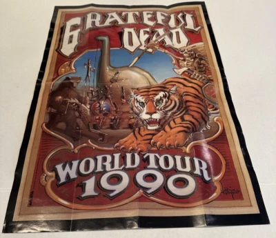 Póster de colección GRATEFUL DEAD GIRA MUNDIAL 1990 sin red Rick Griffin (#121) Foto 1 de 4