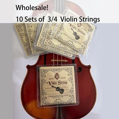 Wholesale! 10 Sets of 3/4 Violin Strings Steel Metal Alloy---US seller - Image 1 of 4