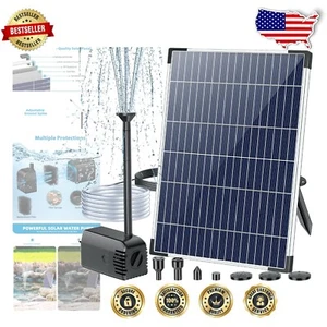 Umweltfreundliches Solar-Wasserpumpen-Set - einstellbarer Durchfluss, 7 Sprühköpfe enthalten - Bild 1 von 10