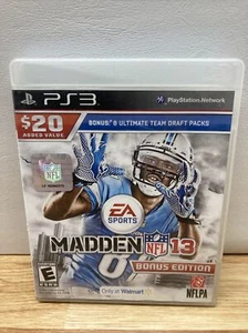Madden NFL 13 (Sony PlayStation 3, 2012) Juego PS3 Completo con Manual Envío Rápido - Imagen 1 de 4