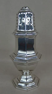 ancienne saupoudreuse en métal argenté / antique silverplate sugar shaker - Imagen 1 de 1