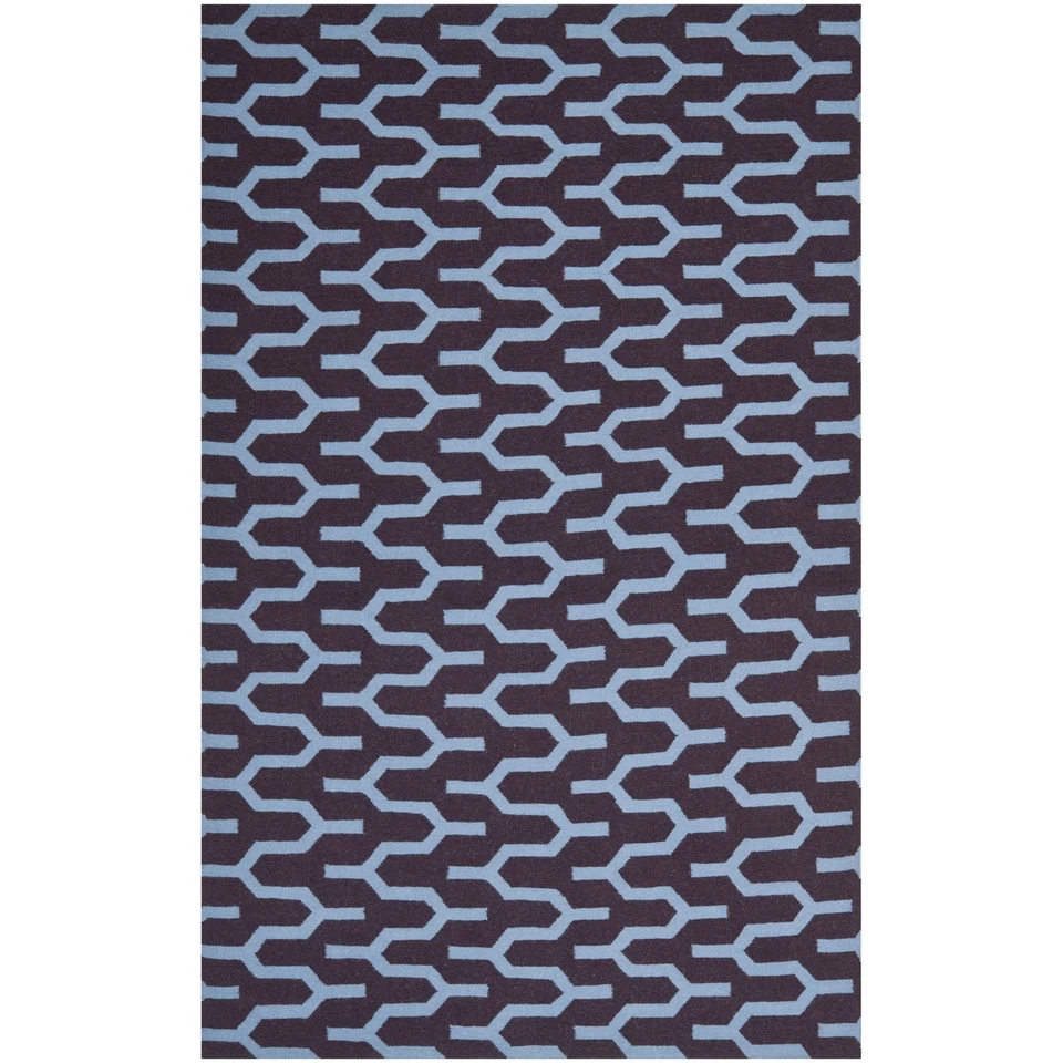 Alfombra Safavieh tejido plano lana púrpura/azul 5' x 8' Foto 1 de 1