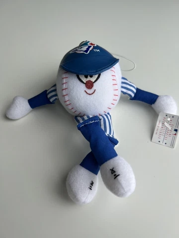 MLB 1996 Toronto Blue Jays Mini Homer Doll * 7” Plush Baseball HTF Souvenir Cover