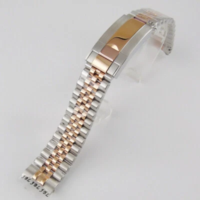 Pulsera Jubileo Oro Rosa Dos Tonos 20mm 316L SS apta para reloj homenaje 40mm Foto 1 de 4