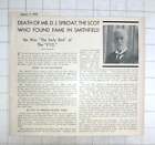 1938 Obituary Of Mr David Sproat, Smithfield Fish Trade