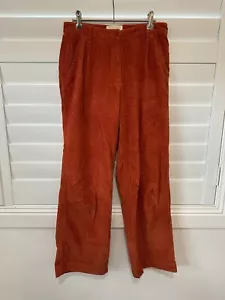 Folk Clothing Women’s Mens Rust Orange Cord Corduroy Trouser Pants Wide Leg 1 10 - Bild 1 von 10