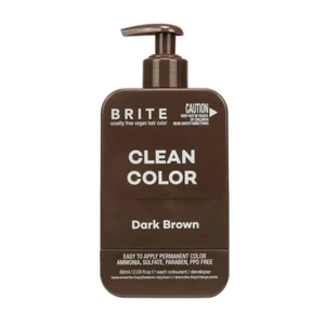 Brite Clean Color Colour Shampoo 300ml DARK BROWN, CRUELTY FREE VEGAN HAIR DYE - Picture 1 of 3
