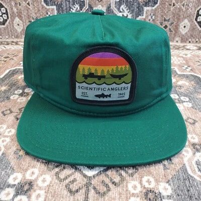 Sombrero Coal X Scientific Anglers Nuevo sin Etiquetas Edición Especial Sombrero Verde Ajustable OSFA Foto 1 de 4