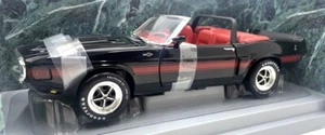 ERTL 1/18 Scale Diecast 7778 - 1969 Shelby GT-500 Convertible - Black/Red - Picture 1 of 5