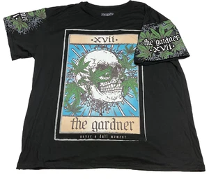 Fresh Laundry T Shirt Men's 3XL Black XVII The Gardener Ghanja Skeleton - Picture 1 of 9