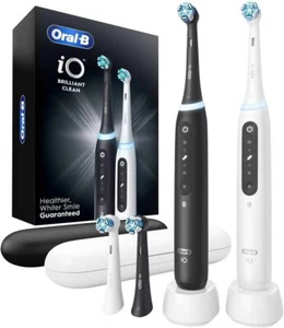 Oral-B iO 5 Brilliant Clean Rechargeable Electric Toothbrush 2 Pack - Picture 1 of 1