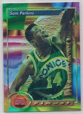 1993-94 Finest NBA Basketball, #186 Sam Perkins - Image 1 of 2