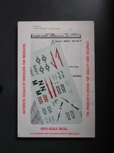 Repli-Scale 1/48th Scale F-14 Tomcat Squadrons Decal Sheet No. 48-5012 - Picture 1 of 1