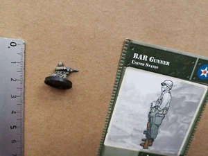 AXIS & ALLIES / BAR GUNNER 20/45 /MINIATURE +CARD G128 - Foto 1 di 1