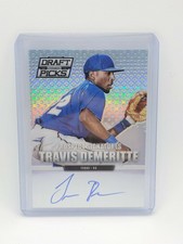 Travis Demeritte - 2013 Panini Prizm Draft Picks On Card Auto - Texas Rangers
