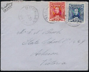 1930 2d y 3d STURT ON CUBIERTA LISA PRIMER DÍA - DIRECCIÓN CV $325 (RU10467) - Imagen 1 de 3