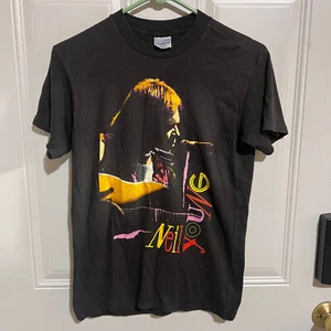 Vintage 1986 Original Neil Young Crazy Horse Garage Band Konzert Tour T-Shirt Medium - Bild 1 von 13