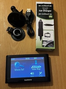 Garmin Nuvi 1490 5" GPS Nawigacja satelitarna Nawigacja satelitarna - Mapy Wielkiej Brytanii i Europy - Przetestowane. Unit Only - Zdjęcie 1 z 22
