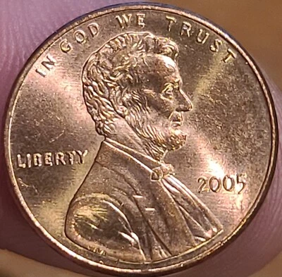 2005 Lincoln Head Memorial Penny Reverse Die Crack Proof Like No Mint  - Image 1 of 3