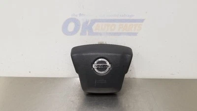 16 NISSAN TITAN XD STEERING WHEEL SRS LEFT DRIVER BLACK THRU 05/31/16 - Image 1 of 4