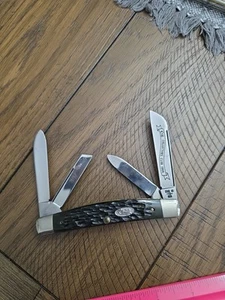 1984 Case XX 664088 Black Jigged Bone JW Large 4 Blade Congress Case COLLECTORS  - Picture 1 of 6