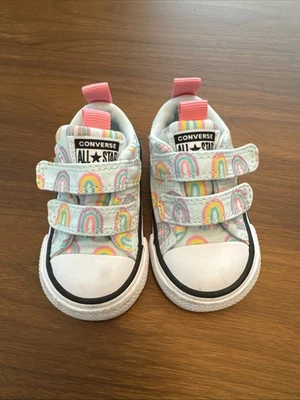 Zapatos Converse All Star para niños pequeños - Estampado arco iris - Talla 3 Foto 1 de 4