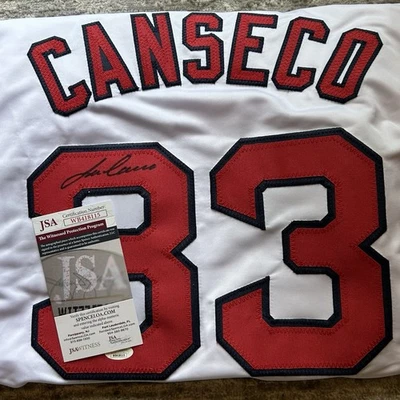 Jose Canseco Signed Red Sox Jersey (JSA COA) 6x All Star / 2x World Series Champ - Image 1 of 3