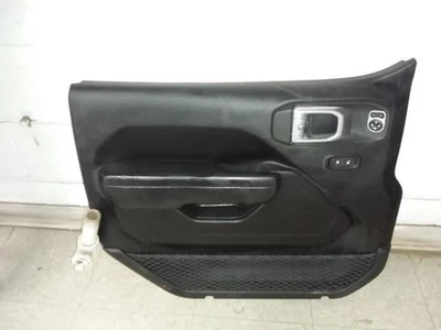 2020 JEEP GLADIATOR Driver Left Side Front Door Trim Panel Black TRIM X9 OEM     - Image 1 of 4