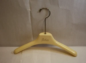 Bullocks Vintage Pelz Salon Kleiderbügel extra breit elfenbeinfarben dünne Linie - Bild 1 von 12