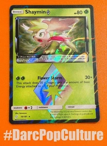 Shaymin Damaged Pokemon Card, Basic, 11/81 - 2019, HP 80, Holographic Foil Chara - Bild 1 von 10