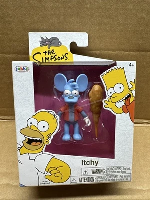 Jakks Pacific The Simpsons Itchy 2.5" Action Figure Toy NEW - Image 1 of 4