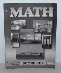 Accelerated Christian education school of tom. Algebra 1 score key 1097-1099 - Imagen 1 de 1