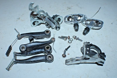 Shimano Promax Groupset Front Rear Derailleurs Brakes Pedals FD-M599-10 PD-A520~ - Image 1 of 4