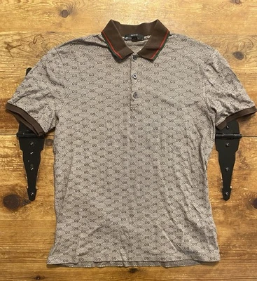 Camisa polo Gucci GG con monograma para hombre talla 3XL Foto 1 de 4
