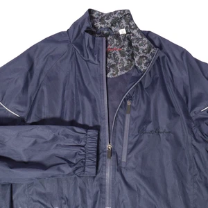 Chaqueta Robert Graham Hombre Mediana Cortavientos Cremallera Completa Bolsillos Golf Embalable Ligera - Imagen 1 de 8