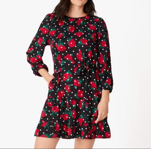 Abito Kate Spade floreale a pois taglia grande