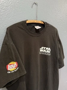 Vintage 90’s Star Wars The Phantom Menace Lays Promo Black Tee XL - Picture 1 of 5