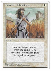 ►Magic-Style◄ MTG - Swords to Plowshares - Alternate 4th Fourth Edition - Good - Picture 1 of 2