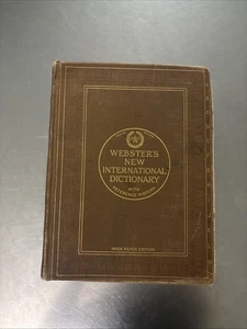 1920 Webster’s New International Dictionary Of The English Language ~MINT - Foto 1 di 12