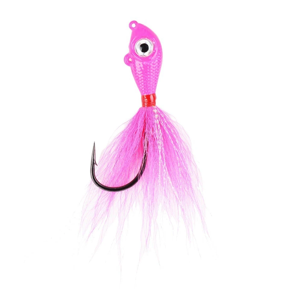 Mustad Big Eye Bucktail Jig - 6 oz. (Pink) - Image 1 of 1