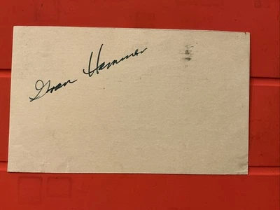 Granny Hamner🔥MLB: 1944 Philadelphia Phillies🔥Autograph postcard 🔥🔥🔥 - Image 1 of 2