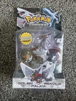 Pokémon Diamante y Perla Serie 2 Golem, Weavile, Palkia Figuras Paquete de 3 ¡NUEVO! Foto 1 de 4