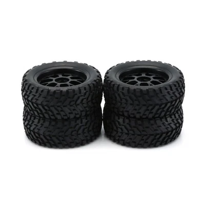 4 piezas neumáticos de rueda para coche de radiocontrol Wltoys 144001 124018 Tamiya HSP 1/16 todoterreno buggy Foto 1 de 4