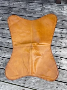 Vintage Cognac Italienisch Leder Schmetterling Stuhlbezug Retro Klassiker **ohne Stuhl** - Bild 1 von 11