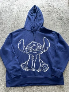 Womens Disney Lilo & Stitch Hoodie, Size Large, Blue, Pullover, Sweatshirt - Picture 1 of 5