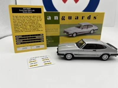 1:43 Corgi Vanguards VA10809 Ford  CAPRI MK3 THE PROFESSIONALS & Custom licenses - Image 1 of 4