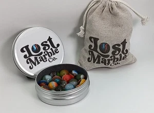 Canicas de ágata Vitro 19pk en lata personalizada (ver descripción 4 especificaciones) casi nuevas+ a M- - Imagen 1 de 11