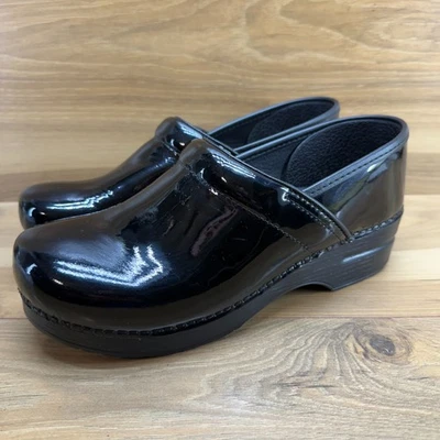 Женские профессиональные сабо Dansko 41 размер США 10,5 черные лакированная кожа - Изображение 1 из 4